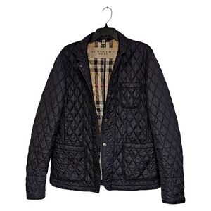 Burberry Navy Quilted Men's Jacket